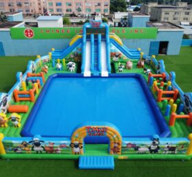 Pool3-918 Parc aquatique gonflable à thème Timmy Time