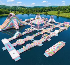S626 Parc Aquatique Gonflable Thème Bonbon