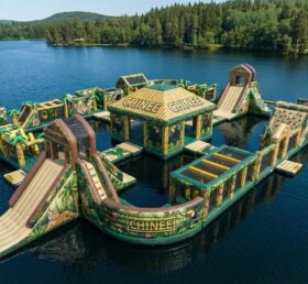 S637 Parc Aquatique Gonflable Thème Jungle