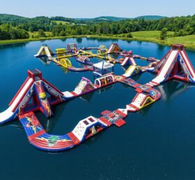 S647 Parc aquatique gonflable à thème Power Rangers