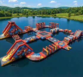 S667 Parc Aquatique Gonflable Thème Monstre Blaze
