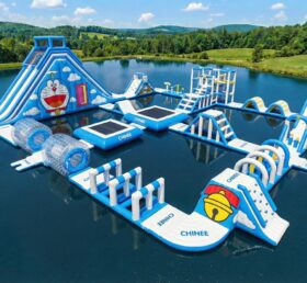 S679 Parc aquatique gonflable à thème Doraemon
