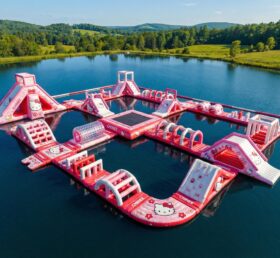 S688 Parc Aquatique Gonflable Thème Hello Kitty