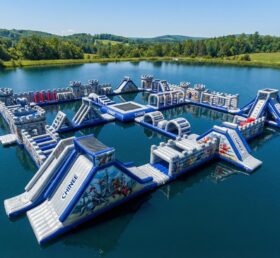 S690 Parc aquatique gonflable à thème chevalier