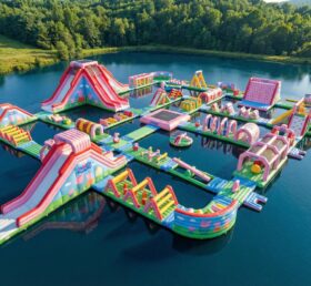 S697 Parc aquatique gonflable thème Peppa Pig