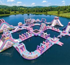 S701 Parc aquatique gonflable à thème fêtes de princesses