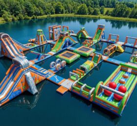S702 Parc aquatique gonflable thème Rusty Rivets