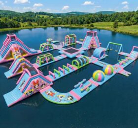 S711 Parc aquatique gonflable à thème Les Supers Nanas