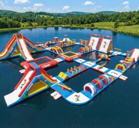 S716 Parc aquatique gonflable thème Woody Woodpecker