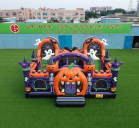 T2-7123 Château Gonflable Thème Halloween