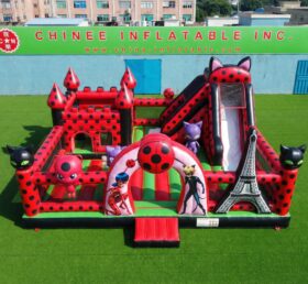T2-7135 Château gonflable à thème Miraculous Ladybug