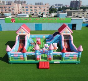 T2-7143 Château gonflable à thème Peppa Pig