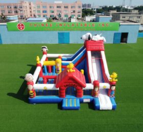 T2-7157 Château Gonflable Thème Snoopy