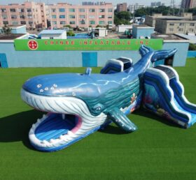 T2-7171 Château gonflable à thème baleine