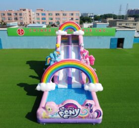 T8-6174 Toboggan Aquatique Gonflable Thème My Little Pony