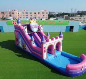 T8-6177 Toboggan aquatique gonflable à thème Nella Knight