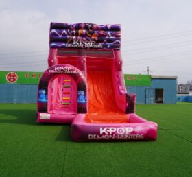 T8-8466E Toboggan Aquatique Gonflable Thème Chasseurs de Démons KPop