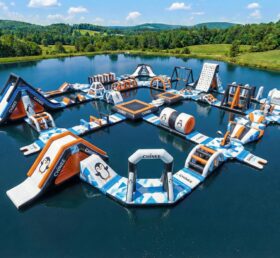 S734 Parc Aquatique Gonflable Thème Pingouin