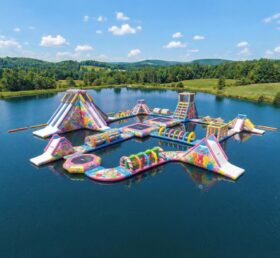S763 Parc Aquatique Gonflable Thème Bonbon