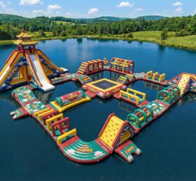 S766 Parc Aquatique Gonflable à Thème Style Chinois
