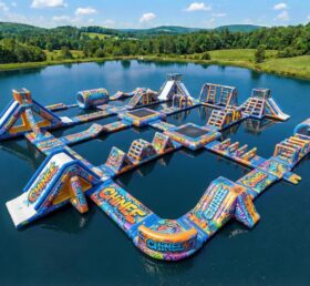 S790 Parc Aquatique Gonflable à Thème Graffiti