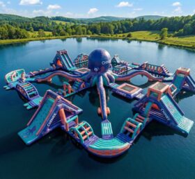 S864 Parc Aquatique Gonflable Thème Poulpe