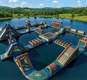 S901 Parc aquatique gonflable thème Dragons et aventures
