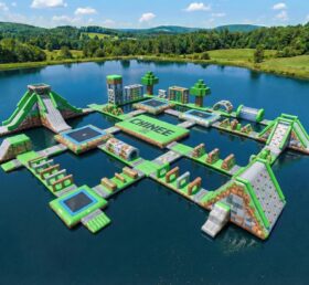 S908 Parc Aquatique Gonflable Thème Minecraft