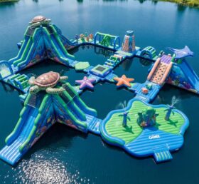 S948 Parc aquatique gonflable à thème monde sous-marin