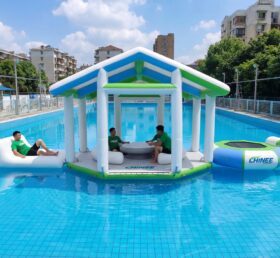 T10-616 Cabana flottante avec salon – Combo île flottante