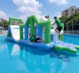 T10-602 Jeux aquatiques gonflables avec grimpeur