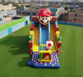 GS2-012B Toboggan Géant Gonflable à Thème Super Mario