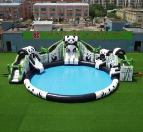 Pool2-740B Parc Aquatique Gonflable à Thème Panda