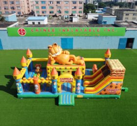 T2-8961 Combo gonflable Garfield avec toboggan