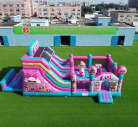 T2-8968 Château Gonflable Combiné L.O.L. Surprise avec Toboggan