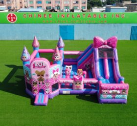 T2-8970 Château Gonflable Combo L.O.L. Surprise avec Toboggan