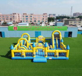 T2-8983 Château Gonflable Combo à Thème Minions avec Toboggan