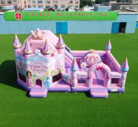 T2-8997 Château Gonflable de Fête Princesse avec Toboggan