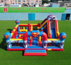 T2-9011 Combo Gonflable à Thème Superman avec Toboggan
