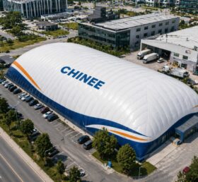 Tent3-101 Grande structure gonflable en dôme aérien pour patinoire