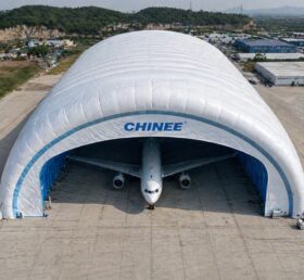 Tent3-120 Grand Hangar d’Avion Gonflable Dôme Aérien