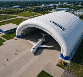 Tent3-124 Hangar d’avions gonflable géant Dôme pneumatique
