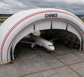 Tent3-125 Grand Hangar d’Avion Gonflable Dôme Aérien