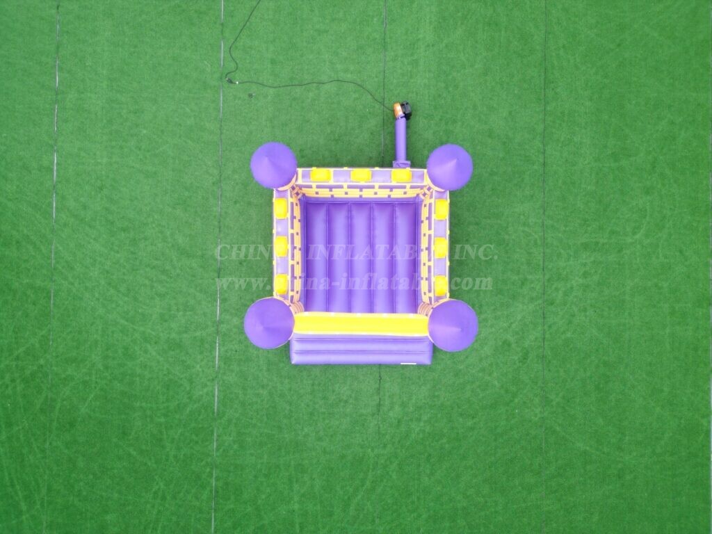 T2-1712B Purple and Yellow Inflatable Castle