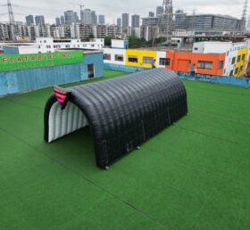 Tent1-424C Tente gonflable noire tunnel abri