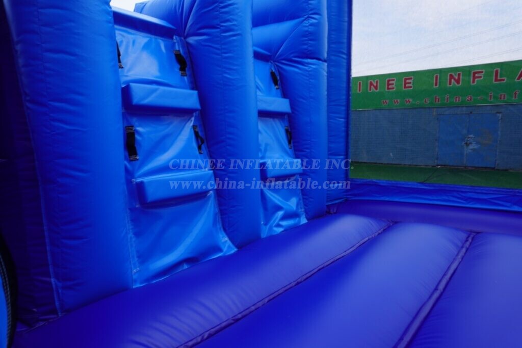 T2-8501 Blue Inflatable Combo Slide Bounce House